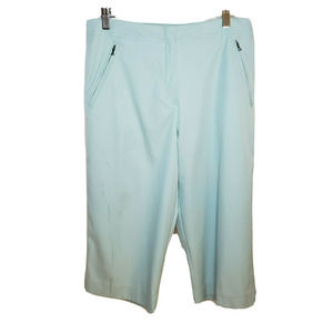 Tail Activewear Blue Capri Golf Pants Size 8 Athleisure Silver Studs